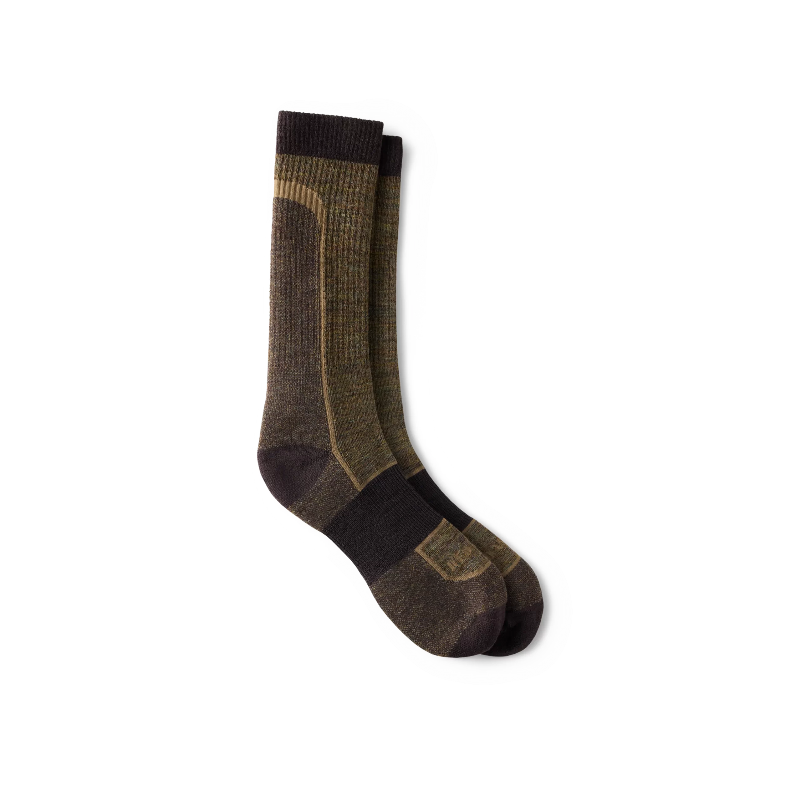 Premium Safety Light Weight Crew Unisex Merino Wool Blend Crew Sock in Brown