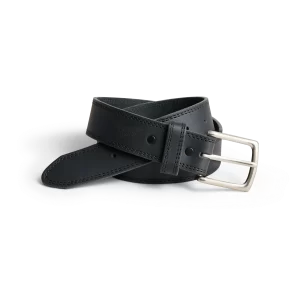 Basic Work Leather Belt  Men's Belt in Black Frontenac Leather