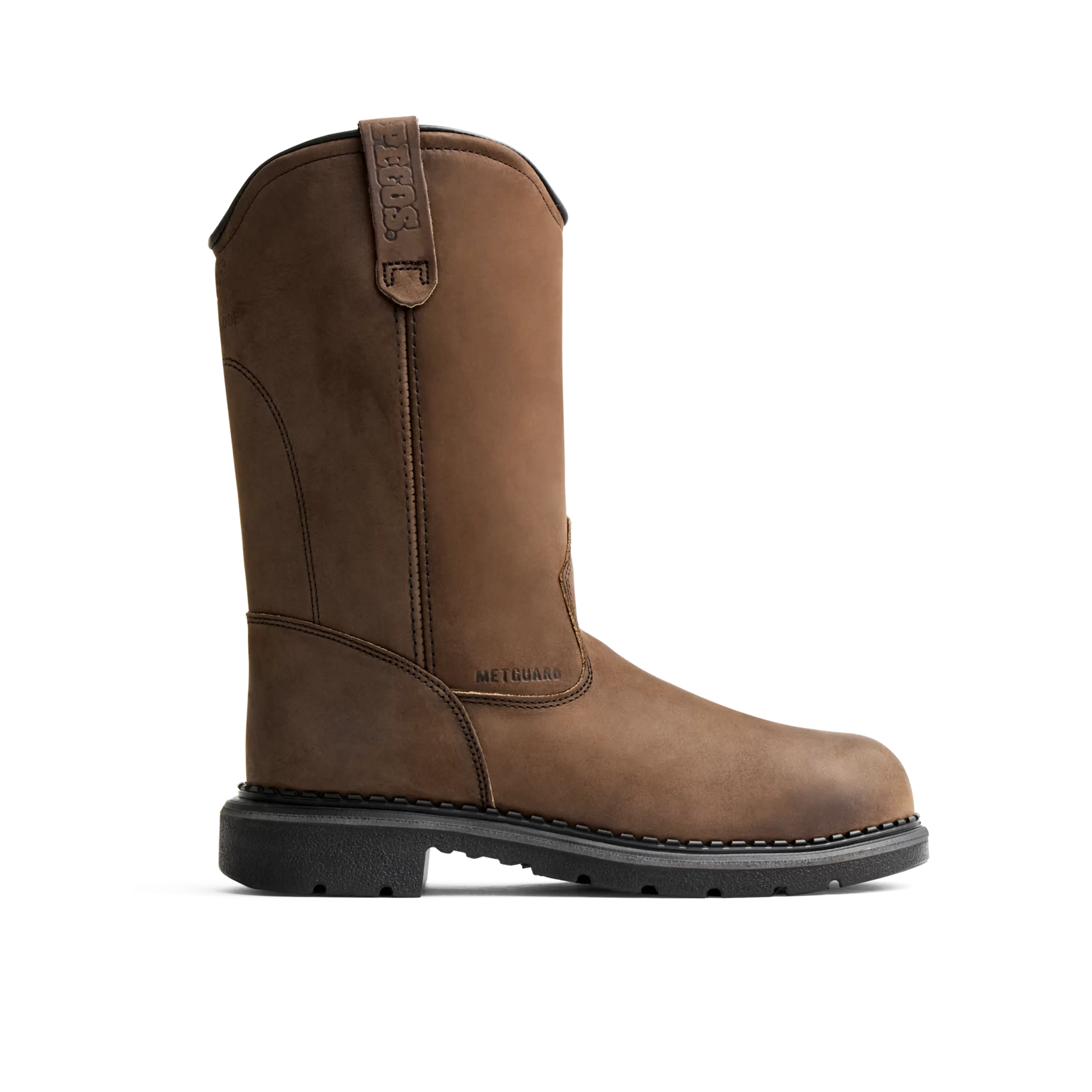 SuperSole® Men's 11-inch Waterproof Safety Toe Metguard Pull-On Boot