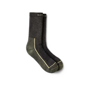 Premium Safety Medium Weight Crew  Unisex Merino Wool Blend Crew Sock in Charcoal