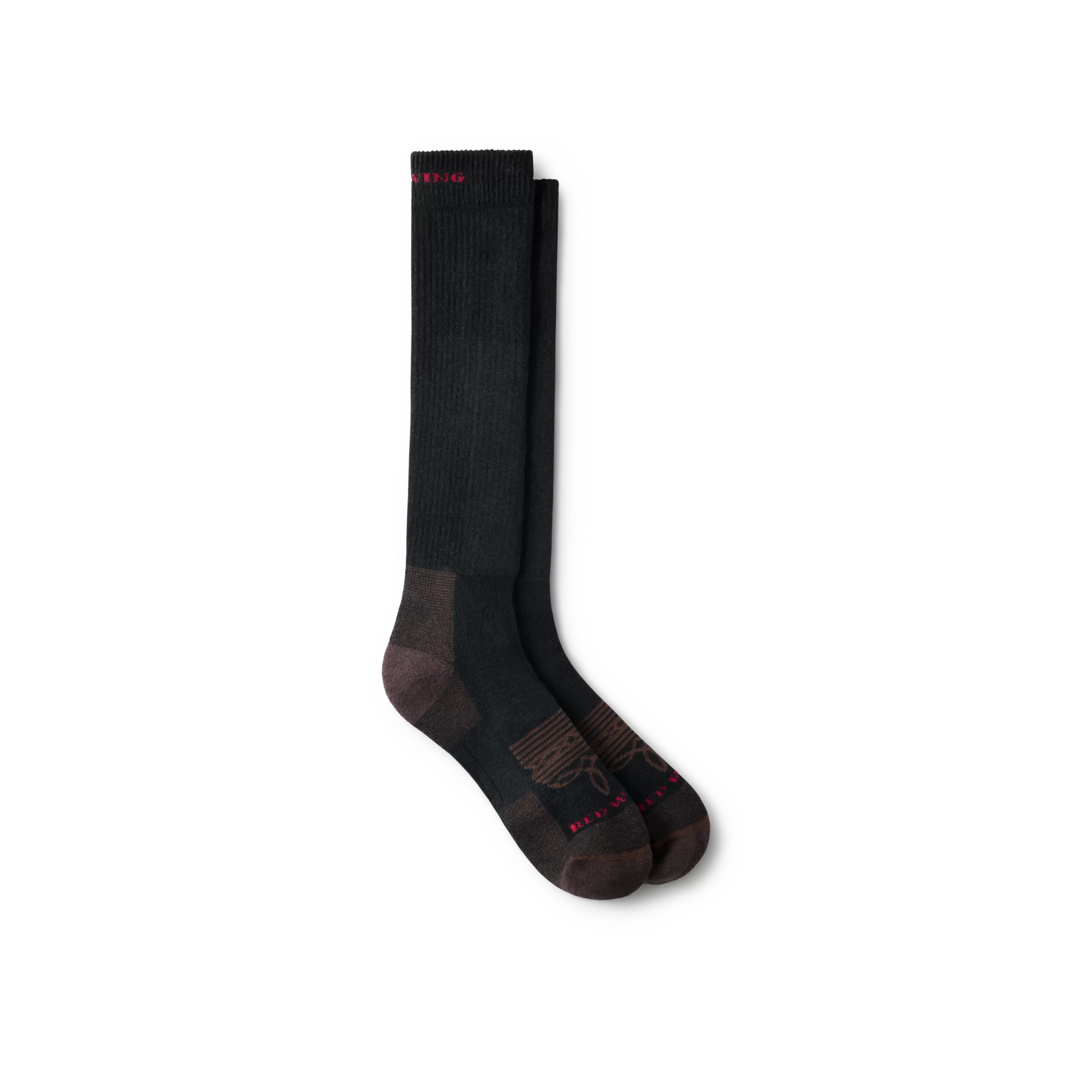 Western Boot Over-the-Calf Unisex Western Work Sock in Black