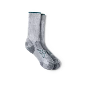 Performance Work Women's Light Weight Crew  Unisex CoolMax&reg; Blend Crew Sock in Gray